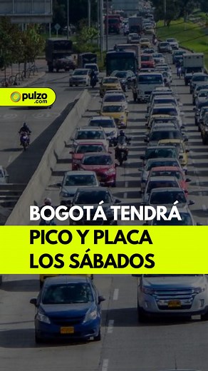 Las dificultades en la calidad del aire en la capital colombiana por las conflagraciones llevaron a que se decidiera que la restricción del pico y placa sea desde las 6 a. m. hasta el mediodía, el último sábado de enero. #Picoyplaca #Bogotá #Galán #Colombia #Puzlo #Carros #movilidad | Pulzo
