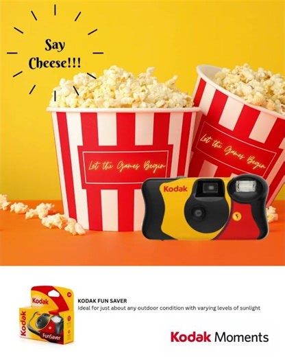 KODAK FUN SAVER Ideal for just about any outdoor condition with varying levels of sunlight ...