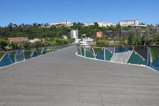 Pedro and Ines Footbridge in Coimbra, Portugal