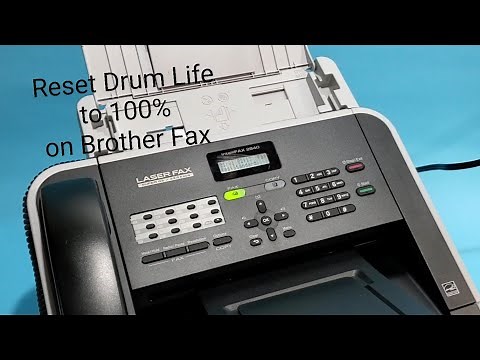 Reset Drum Brother intelliFAX 2840 Printer Fax