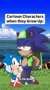 Cartoon Characters when they Grow Up: #sonic | Animation Rewind