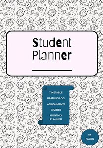Student Planner - Monthly Calendar - Planner Page - Timetable - Assignment List - A4 & A5 SIZE - PRINTABLE - Etsy