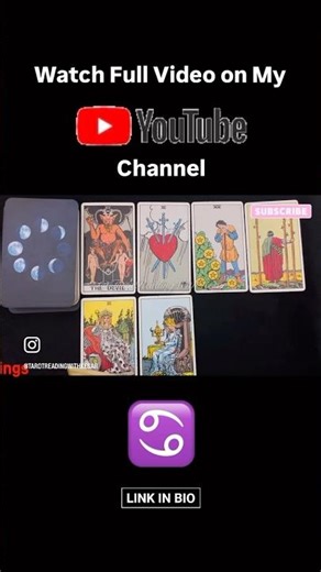 Watch the FULL 15-Day Cancer Reading on YouTube! ⚡♋️ | #tarot #tarotreadingwithkesar #youtubeshorts