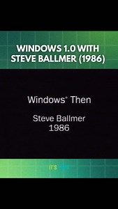 5.5K views · 1.7K reactions | Throwback to 1986: Steve Ballmer hyping up Windows 1.0 like it’s the future. Little did they know… the real future was open-source.  | It's FOSS | Facebook
