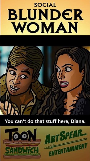 Wonder Woman whips it out - TOON SANDWICH #funny #wonderwoman #dc #dceu #galgadot #parody #comics