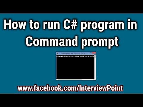How to Run C#.Net Program in Command Prompt || Run C# program in cmd