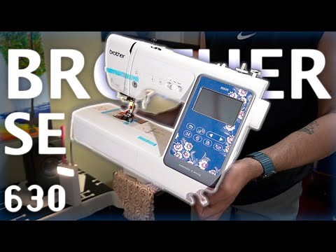 The first few minutes of guided setup for the Brother SE630 Sewing and Embroidery Machine | WoubieSB