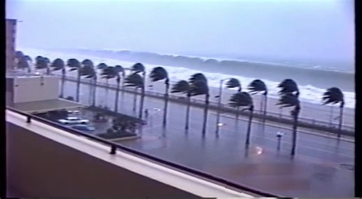 HURRICANE STORM SURGE EXPLODES INLAND AS TERRIFYING FOOTAGE CAPTURES WALL OF WATER (August 6, 2024) Residents along the Gulf Coast recorded jaw-dropping scenes yesterday when a massive storm surge from a Category 4 hurricane blasted inland, swallowing streets, parking lots, and entire neighborhoods in minutes. The footage—filmed from a second-story balcony—shows palm trees bending violently as wind-driven rain lashes sideways. The street below is already flooded ankle-deep, but the water is rela