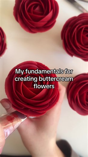 Part 1 of how to create a buttercream rose: The fundamentals #easycakedecorating #pipingforbeginners #2026goals #decoratingcakes #cupcakedesign