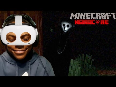 Sleeping Overnight In a Cursed Forest In Minecraft VR Live...