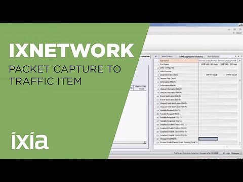 IxNetwork Convert Packet Capture To Traffic Item