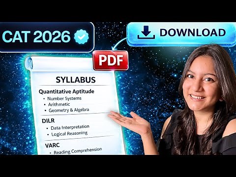 CAT Syllabus 2026 (Free PDF) → List of Important Chapters