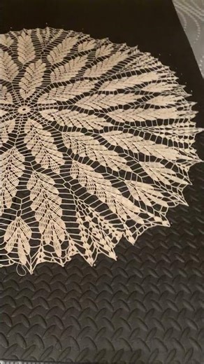 Handmade crocheted tablecloth #crochet #crochetlovers