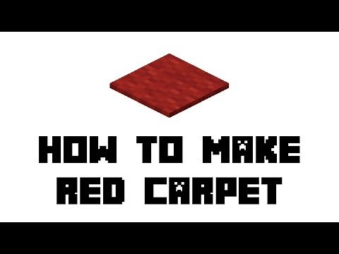 Minecraft Survival: How to Make Red Carpet