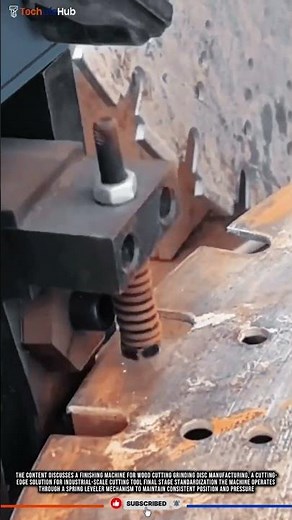 Innovation Grinding Disc: Automatic Finishing, Spring Leveler Tech, Precision Cutting #tech