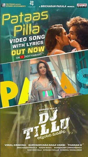 #PataasPilla Video Lyrics (4K) Out Now #DJTillu #Shorts