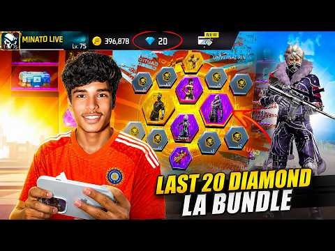 20 Diamond 💎 la Rai Star Bundle 😱 என்னடா இவ்ளோ பெரிய LUCK 🤞🏻#minatolive #garenafreefire