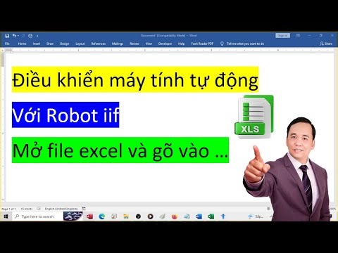 Automatically open Excel and import content with iif Robot automatic computer control software