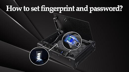 How to set fingerprint and password?