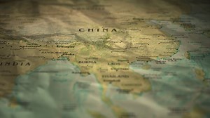 Old Flickering China Map Background Animation Stock Footage SBV-352335592 - Storyblocks