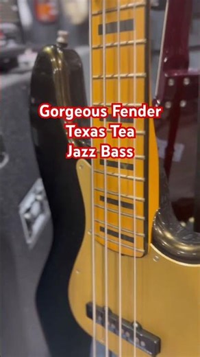 Gorgeous Fender Texas Tea Jazz Bass #bassfeatured #fenderjaszzbass