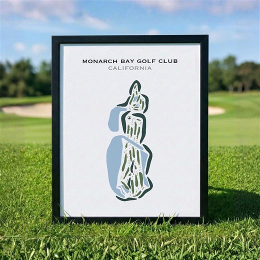 Monarch Bay Golf Club, CA | Golf Course Map, Golf Map, Golfer Gift for Him, Scorecard Layout, Golfer Boyfriend Gift, Art Print Decor - Etsy
