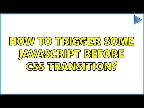 How to trigger some javascript before CSS transition?
