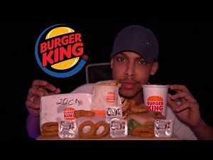ASMR Burger King MUKBANG | Whopper Burger, Fries, Onion Rings, Nuggets & More (EATING SOUNDS)