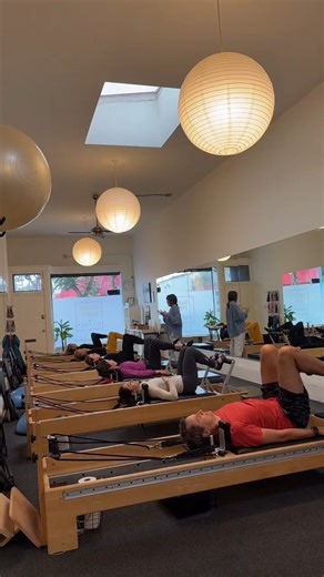 Pilates before the holiday hustle just hits different 😌 Get your movement in now and your body will thank you later — somewhere between the pies, the parties, and the second round of stuffing. 📸: Good Body Pilates Studios on the Studio Reformer® . . . See important safety info here: https://bit.ly/3TNYrYn | Balanced Body, Inc.