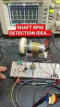 How to Sense Shaft RPM Rotation Using Reflective IR Proximity Sensor | #Shorts