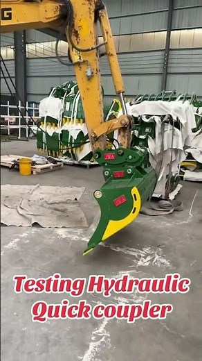 Testing JMA Hydraulic Quick Coupler