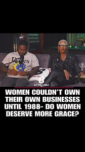 2.2K views · 9 comments | “Did you know women couldn’t easily get a business loan without a male co-signer until 1988? The Women’s Business Ownership Act changed the game, giving women the right to start and grow businesses on their own terms.As we celebrate progress, do women still deserve more grace in business today? Let’s talk about it! #WomenInBusiness #EqualOpportunity #BreakingBarriers” | 8atthetable - TV Show | Facebook