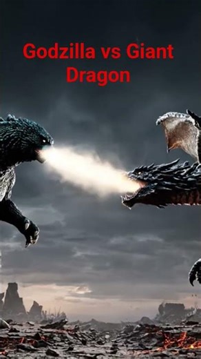 Godzilla vs Dragon: The Ultimate Pre-Battle Standoff | Epic 3D Cinematic #godzillaunleashed