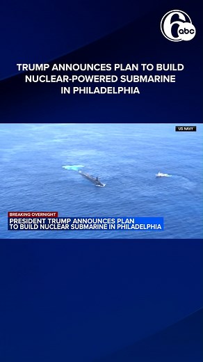 President Trump announced an agreement with South Korea to build a nuclear-powered submarine in Philadelphia. The announcement, made in a social media post, says it would be made at the Hanwha Philly Shipyard, which South Korea bought to boost its business with the U.S. Navy. | 6abc Action News