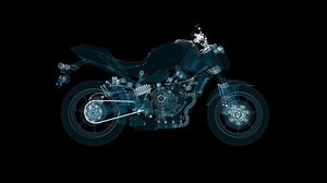 Abstract Motorcycle Consisting Glow Points Lines Stock Footage Video (100% Royalty-free) 1087127366 | Shutterstock