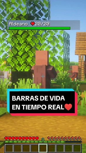 Barras de Vida en Tiempo Real para Minecraft 1.20.1
