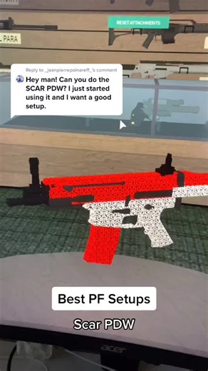 Reply to @_jeanpierrepolnareff_ Scar PDW is a 7/10 for me! #fyp #foryou #Phantomforces #phantomforcesroblox #roblox