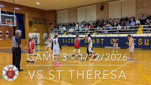 Our 6th grade boys basketball team had a great win against St. Theresa! Check out all of those 3 pointers!! Special thanks to Joel Watkins for this cool video! #sacredheartproud | Sacred Heart of Jesus School Baton Rouge