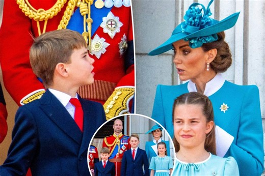 Kate Middleton’s firm command to Prince Louis on palace balcony revealed by lip reader