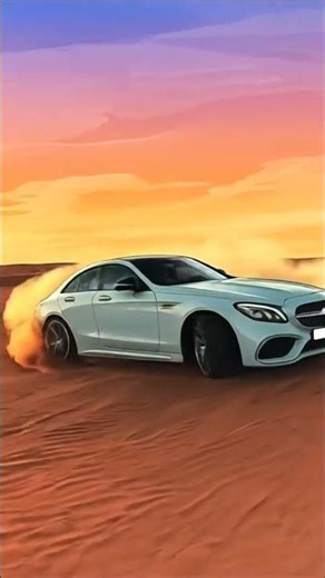Mercedes Doing Donuts in the Desert – Epic Sunset!