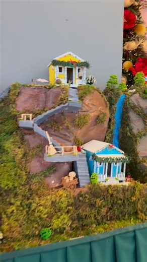 Una maravilla La Villa Jíbara en el recibidor del Sheraton en Distrito T-mobile. Y más maravilloso la oportunidad de ganarte “la última casita”. | El Jibarito de la Cajita