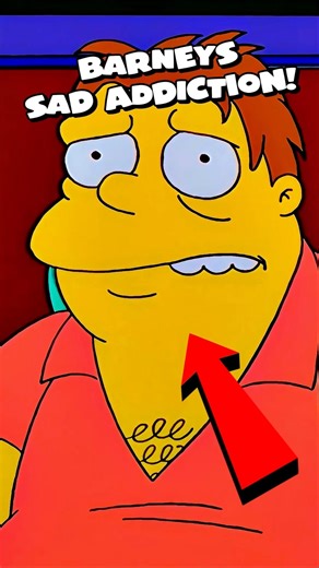 Barney's Heartbreaking Addiction! 🍺 #simpsons #shorts