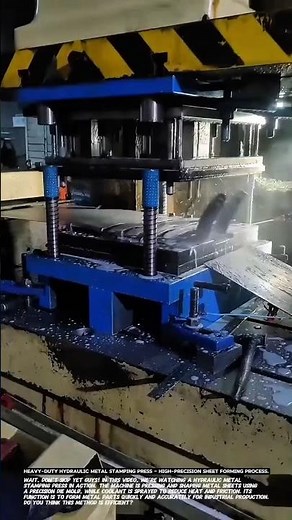 Heavy-Duty Hydraulic Metal Stamping Press – High-Precision Sheet Forming Process.