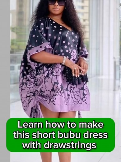 Learn to Sew a Short Bubu Dress with V-Neckline