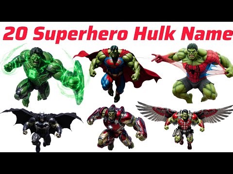 Superhero Hulk Name हल्क के नाम Pre kids Knowledge Video | Picture and Sound Learning Video For Kids
