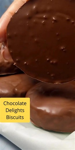 Chocolate Delights Biscuits — Simple, Crunchy & Full of Chocolate Flavor! These chocolate delights biscuits are easy to make, perfectly crisp, and loaded with rich cocoa goodness. #ChocolateDelights #ChocolateBiscuits #HomemadeTreats #EasyRecipes #SweetSnacks #FoodReels | Chef Paula's Kitchen