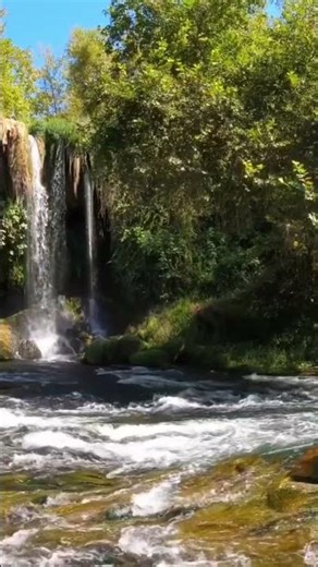 English: The Beauty of Nature: Stunning Waterfall and River #shortvideo