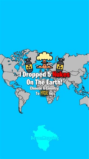I Dropped 5 Nukes On The Earth!