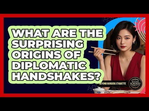 What Are The Surprising Origins Of Diplomatic Handshakes? - Beyond Borders Etiquette