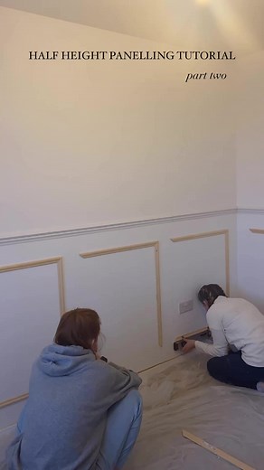 7.7K views · 63 reactions | Half Height Panelling Tutorial - Part Two  #wallpanelling #diyhomedecor #nurserydecor #nurseryinspo #nurserypanelling #mdfpanelling #diyuk #easydiy #easydecorating #easyhomedecor | Casa Lawson | Facebook